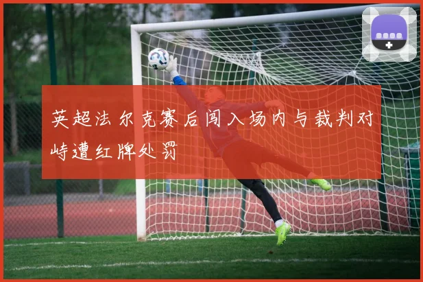 英超法尔克赛后闯入场内与裁判对峙遭红牌处罚